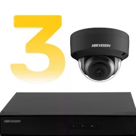 3-Kamera IP-Kamerasystem Set