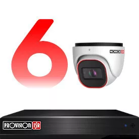 6-Kamera Überwachungsanlagen Set
