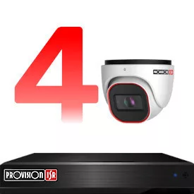 Set mit 4 Kameras für Überwachungssysteme