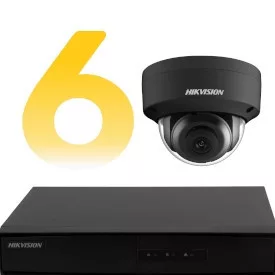 6-Kamera IP-Überwachungssystem Set