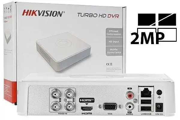 Hikvision DS-7104HGHI-M1 TurboHD 4-Kanal 2MP Hybrid-DVR Rekorder