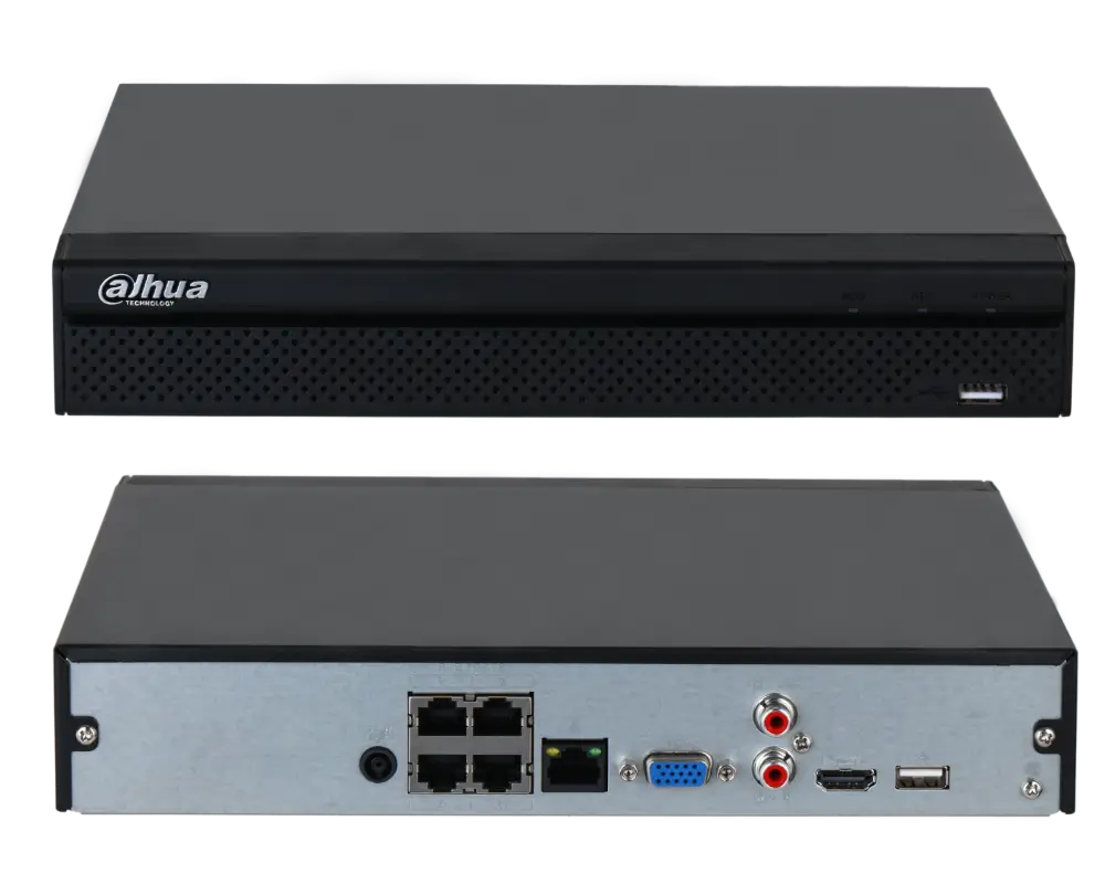 Dahua 4‑Kanal 12MP IP NVR Rekorder mit 4 PoE Ports